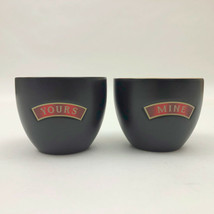 Baileys Irish Cream Mine and Yours Porcelain Dessert/Drink Cups 8 Oz Set of 2 - £7.89 GBP