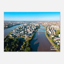 Nantes France Poster Wall Art | Nantes River Home Decor | Nantes Skyline Digital - $19.99