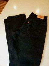 Levis 550 Relaxed Fit Women&#39;s Black Jeans size 12M W 32 I 32 R10  Red Tag - £23.21 GBP
