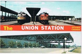 Postcard CN Train The Union Station Ottawa Ontario - £3.15 GBP