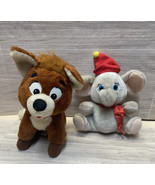 Vintage Lot Of 2 Knickerbocker Disney Plush Dumbo And Fox And The Hound - $24.49