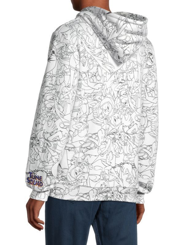 Eleven Paris Men's Space Jam A New Legacy Tune Squad Hoodie in White-Size XL Item image 3