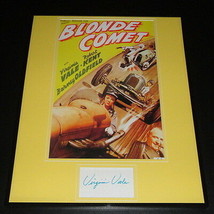 Virginia Vale Signed Framed 16x20 Blonde Comet Poster Display - £119.06 GBP