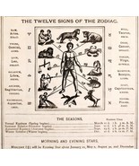 Zodiac Eclipse Season 1910 Calendar Ephemera Astronomy Astrology ADBN1eee - $59.99