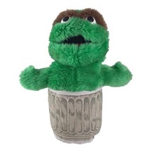 Vintage 1986 Sesame Street Oscar The Grouch Trash Can Plush Puppet Plays... - $18.50
