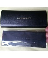 Burberry Eyeglasses Sunglasses Leather Black Outer Hard Case w/ Cleaning... - $15.47