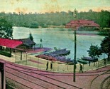 Entrance Trolley Tracks Station Lakemont Park Altoona PA 1908 DB Postcard - $3.58