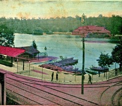 Entrance Trolley Tracks Station Lakemont Park Altoona PA 1908 DB Postcard - £2.86 GBP