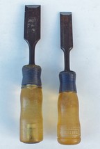 Nice used pair of Craftsman Chisels (2) with hard plastic handles 1&quot; &amp; 3/4&quot; - £7.60 GBP