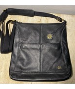 The Sak Black Leather Crossbody Bag Womens Messenger Shoulder Bag Purse - £20.56 GBP