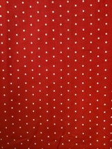 3.5 yds of Candy Apple Red with reSmall white polka dots Fabric MDG - £17.35 GBP