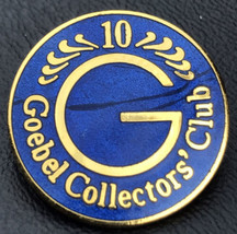 Goebel Pin Vintage Small Collectors Club 10 Years Award - $12.00