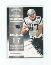 Rob Gronkowski (New England Patriots) 2012 Panini R&amp;S Stats Standouts Insert #22 - £3.92 GBP