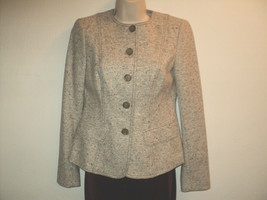NEW Worth Jacket Tweed Tan Size 0 X Small Wool Nylon Blend NWT $380 Made in USA - £24.87 GBP