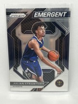 2023-2024 Panini Prizm Rookie Emergent Julian Strawther 21 Rookie Denver Nuggets - £1.49 GBP