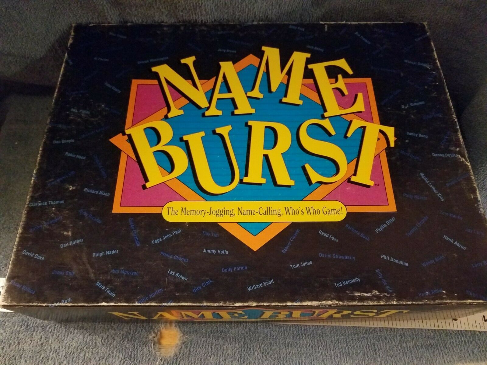 Vintage 1992 Name Burst Board Game Hersch And Company - $9.50