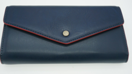 Mercedes Benz Wallet Fritzi of Prussia 2018 Collection Blue Red Leather Clutch - £141.45 GBP