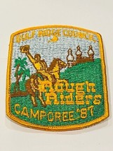 Boy Scouts Cub Girl Patch Council Badge Memorabilia 1987 Gulf Ridge Rough Riders - £13.62 GBP