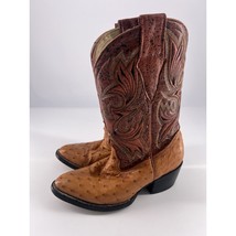 Mexican Cowboy Boots Mens Size 10 Brown Western Leather Plain Boho Rodeo - $98.89