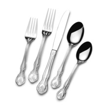 St. James Napoleon Bead Flatware 18/10 Stainless Steel 65pc Set - £104.13 GBP