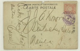 Postal History Postcard 1911 Nagasaki Sailor Bar Mail Kentucky Salon Manila - $25.25 CAD