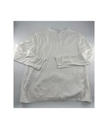 Chicos Shirt Women Size 3 Med White Lace Long Sleeve Casual Pullover Min... - $21.04 CAD