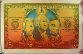 Presidents Of The United States Of America Silkscreen Poster Pusafest Emek - £282.10 GBP