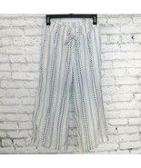 Style &amp; Company Pants Womens Small White Blue Geometric Pull On Wide Leg... - £14.20 GBP