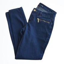 Michael Kors Dark Wash Mid Rise Skinny Jeans Zipper Pockets Size 2 Waist 30 Inch - £30.36 GBP