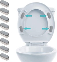 8 Pieces Toilet Seat Bumper, Universal Toilet Seat Bumpers Replacement Kit With - £30.66 GBP