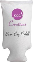 Posh Creations Filling Bean Bag Refill, 100 L, White With Ez-Pour Zipper Spout. - £30.32 GBP