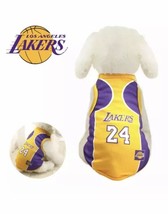 NBA Basketball Pet Puppy Dog Jersey LA Lakers Kobe Bryant 24 Sport Team ... - £12.77 GBP