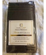 Clara Clark Premier 1800 Collection Pillowcases, King, Brown - $23.18 CAD