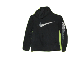 Nike Black Swoosh Hoodie Sweatshirt Small Boys - $13.37