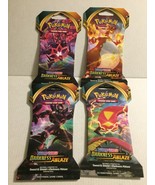 4 New Pokemon Sword &amp; Shield Darkness Ablaze Packs - 40 Total Cards - €31,46 EUR