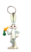 Looney Tunes Bugs Bunny Bendy Rubber Vintage Keychain - $91.51 MXN