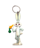 Looney Tunes Bugs Bunny Bendy Rubber Vintage Keychain - $91.15 MXN