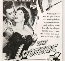 1955 The Looters Movie Film Advertisement Rory Calhoun Julie Adams DWQQ7 - $19.99