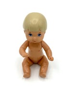 Vintage Barbie Mattel Blonde Tommy Toddler Baby Doll 4 1/2&quot; Nude Blue Eyes - £5.87 GBP
