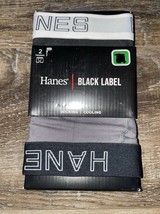 Hanes ~ 2-Pack Mens Trunks Underwear Black Label Cooling Cotton Blend (A) ~ L - $15.85