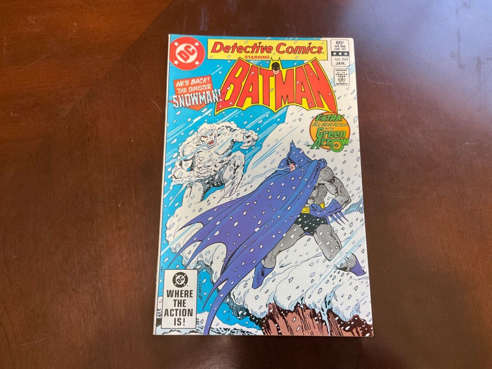 1983 Detective Comics #522 Batman Comic Book Snowman/Green Arrow DC Comics VG - £10.14 GBP