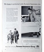 Farmers insurance group home protection fedora 1962 Vintage Print Ad - $10.35