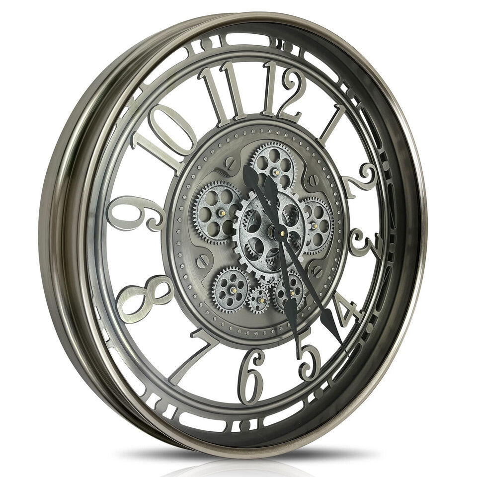 Industrial Steampunk Unique Vintage Rustic Decorative Clock for Home Far... - $389.97