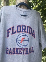 Champion Florida Basketball Men’s T-Shirt Size XXL Heathered Gray S/S Ctn Poly - £19.53 GBP