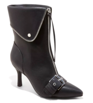 Botas De Tobillo Moto Con Cremallera Mickey Negro Para Mujer De Un Nuevo... - $16.98