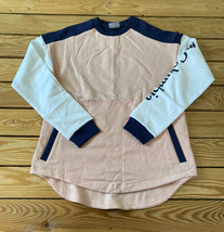 Columbia NWT $55 women’s lodge Crew neck sweatshirt Size XS pink Blue H10 - $32.97