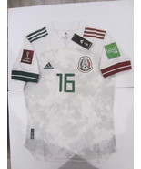 Hector Herrera Mexico 2022 World Cup Qualifiers Match Away Soccer Jersey... - £86.32 GBP