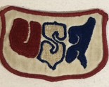 Vintage USA Patch Red White And Blue Box4 - $3.95