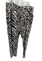 Zebra Pants Womens Skinny High Rise Size 2xl Stretch Western Safari Anim... - £19.43 GBP