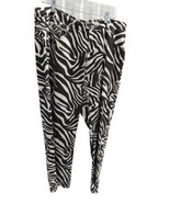 Zebra Pants Womens Skinny High Rise Size 2xl Stretch Western Safari Anim... - £19.40 GBP
